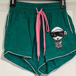 House of Mua Mua green shorts